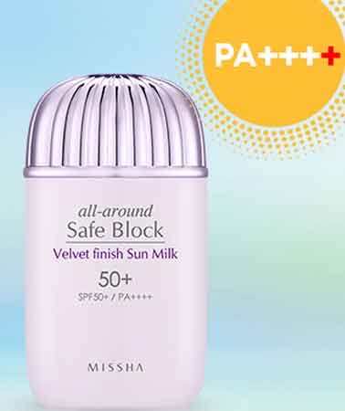 MISSHA All Around Safe Block Velvet Finish Sun Milk SPF+/PA++++
